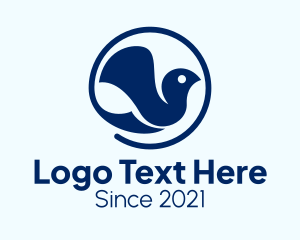 Minimalist - Minimalist Dove Bird logo design