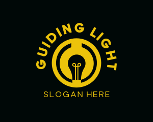 Electric Light Bulb  logo design