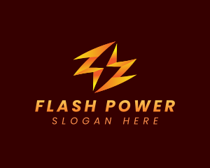 Lightning Bolt Power logo design