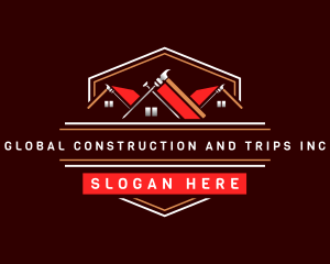 Hammer Nail Construction Logo