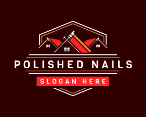 Hammer Nail Construction logo design