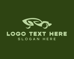 Green - Eco Friendly Car logo design