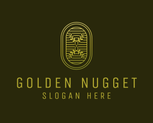 Golden Infinity Plant logo design