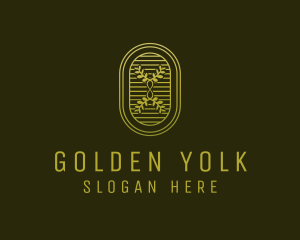 Golden Infinity Plant logo design