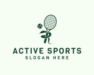 Snake Tennis Club  logo design