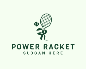 Racket - Snake Tennis Club logo design