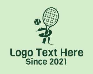 Racket - Snake Tennis Club logo design