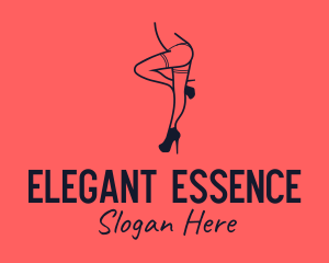 Woman - Woman Lingerie Dancer logo design