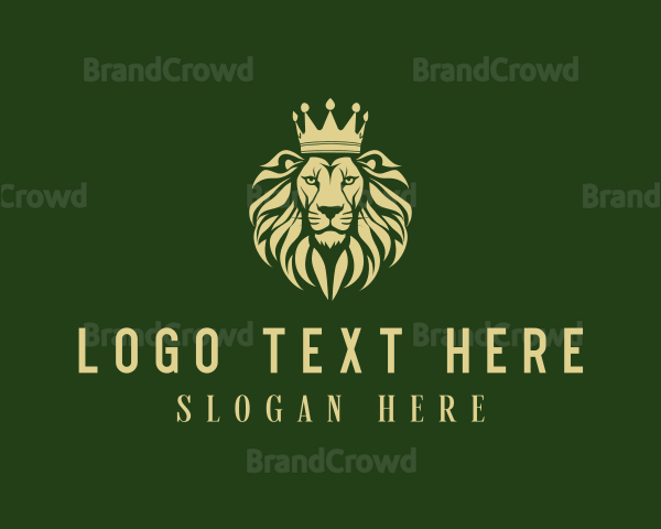 Lion Crown Royalty Logo