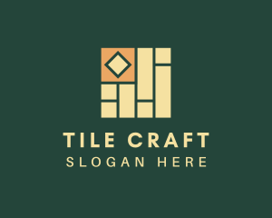 Tile Floor Floorboard logo design