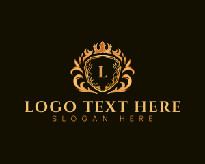 Luxury - Crest Crown Shield logo design