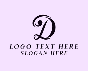 Dressmaker - Feminine Fashion Letter D logo design