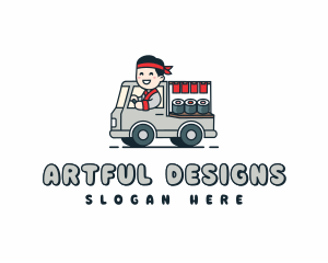 Sushi Food Truck Logo