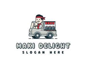 Maki - Sushi Food Truck logo design