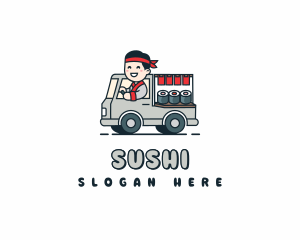 Sushi Food Truck logo design