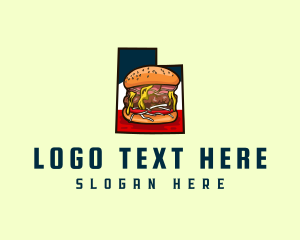 Map - Pastrami Burger Utah logo design