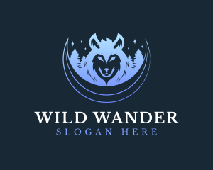 Wild Wolf Gradient logo design