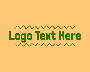 Green Taco Restaurant Wordmark Logo