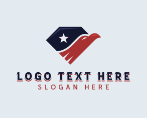 Politician - American Eagle Veteran logo design