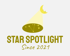 Moon Stars Constellation logo design