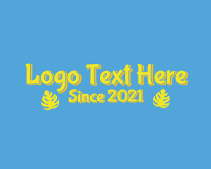 Text - Tropical Monstera Resort logo design