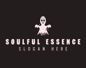 Soul - Spooky Cartoon Ghost logo design