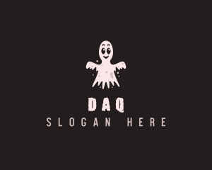 Costume - Spooky Cartoon Ghost logo design