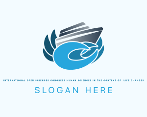 Ship - Yacht Sea Waves logo design