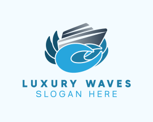 Yacht - Yacht Sea Waves logo design