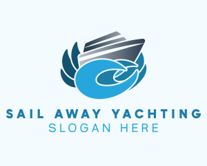 Yacht Sea Waves logo design