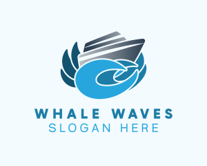 Yacht Sea Waves logo design