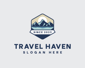 Tourist - Hiker Tourist Outdoor logo design