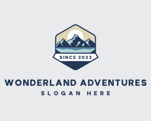 Hiker Tourist Outdoor logo design