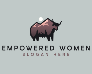 Mountain Yak Wildlife logo design