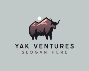 Yak - Mountain Yak Wildlife logo design