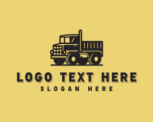 Logistics - Construction Dump Truck Vehicle logo design