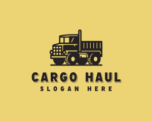 Construction Dump Truck Vehicle logo design