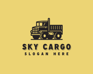 Construction Dump Truck Vehicle logo design