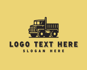 Vehicle - Construction Dump Truck Vehicle logo design