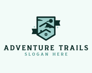 Travel Mountain Accommodation logo design