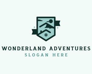 Travel Mountain Accommodation logo design