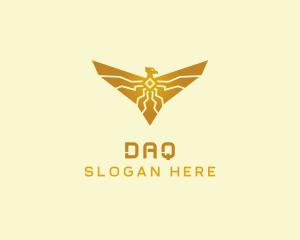 Data - Diamond Circuit Eagle logo design