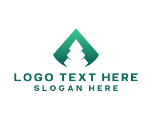 Abstract - Pine Tree Forest logo design
