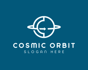 Global Arrow Orbit logo design