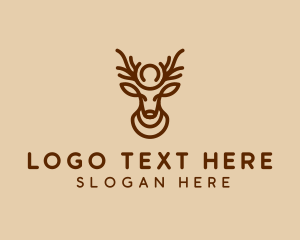 Brown - Brown Horn Deer logo design