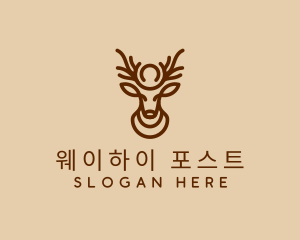 Brown Horn Deer logo design