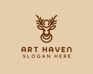 Brown Horn Deer logo design