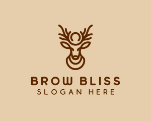 Brown Horn Deer logo design