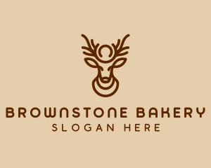 Brown Horn Deer logo design