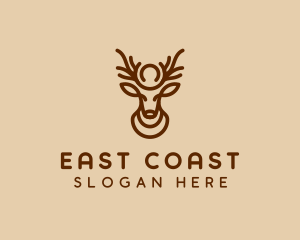 Brown Horn Deer logo design